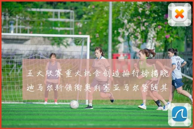 五大联赛重大机会创造排行榜揭晓迪马尔科领衔奥利塞亚马尔紧随其后